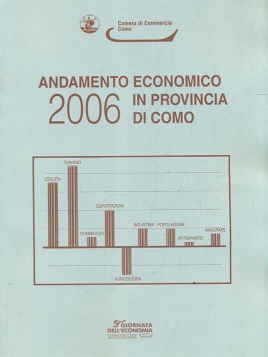 Andamento economico Provincia di Como. Anno 2006 - copertina