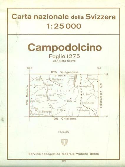 Campodolcino foglio 1275 - copertina
