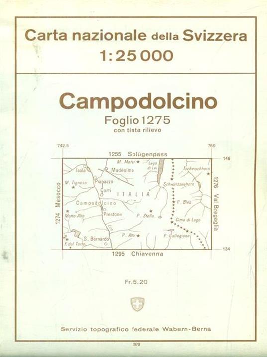 Campodolcino foglio 1275 - copertina