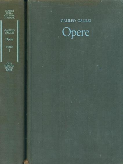 Opere - 2 vv - Galileo Galilei - copertina