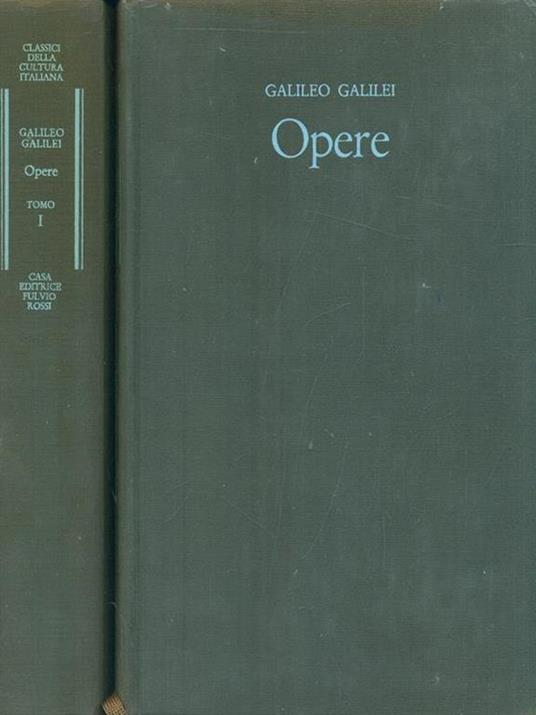 Opere - 2 vv - Galileo Galilei - copertina