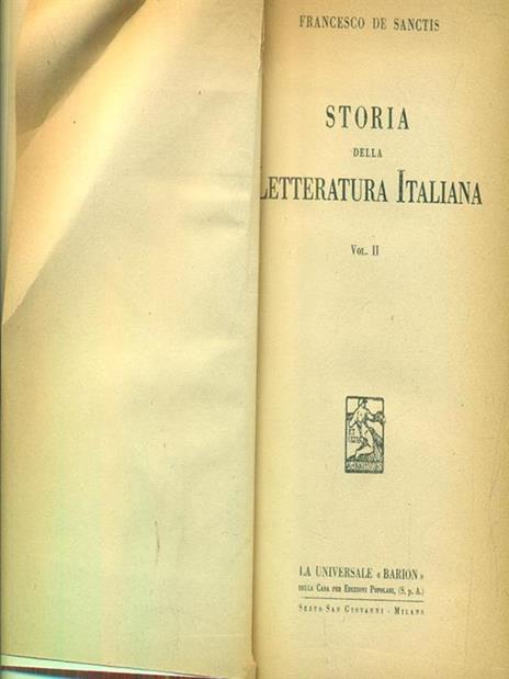 Storia della letteratura italiana. Vol. II - Francesco De Sanctis - 6