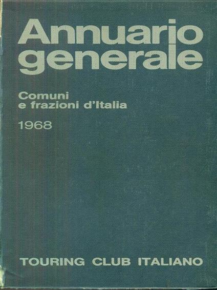 Annuario generale 1968 - copertina