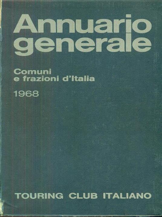 Annuario generale 1968 - copertina