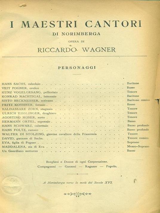 I maestri cantori di norimberga - Richard Wagner - 9