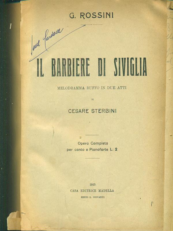 Il barbiere di siviglia
