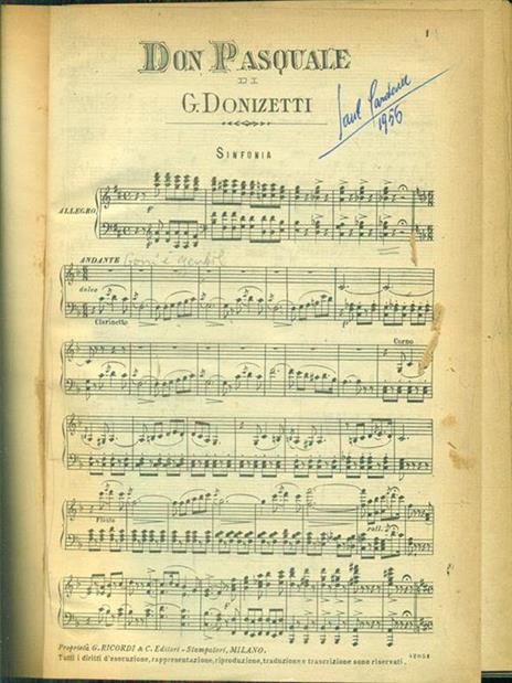 Don Pasqual - Gaetano Donizetti - copertina