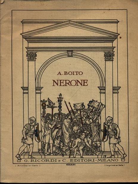 Nerone - Arrigo Boito - copertina