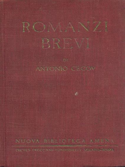 Romanzi brevi - Anton Cechov - copertina