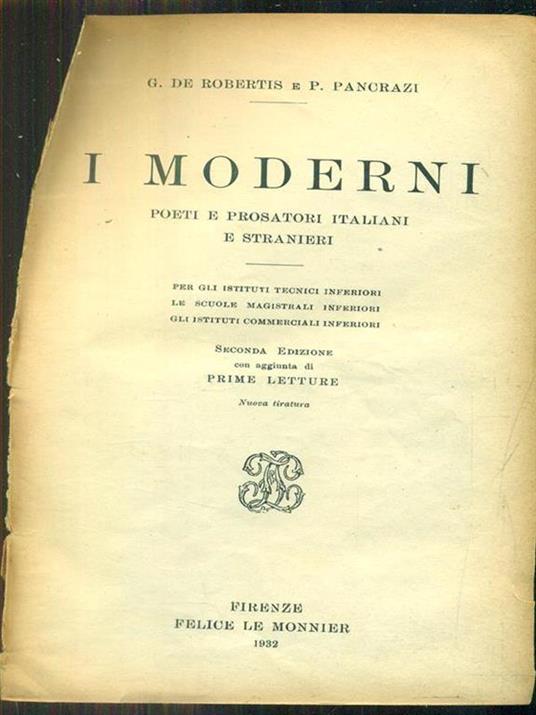 I moderni - copertina