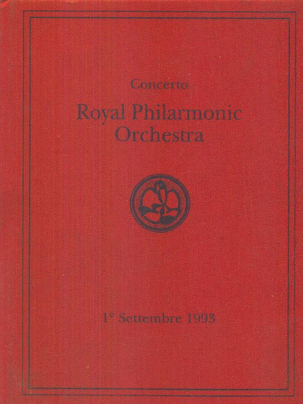 Concerto Royal Philharmonic Orchestra 1 settembre 1993