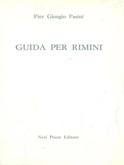 Guida per rimini - P. Giorgio Pasini - copertina