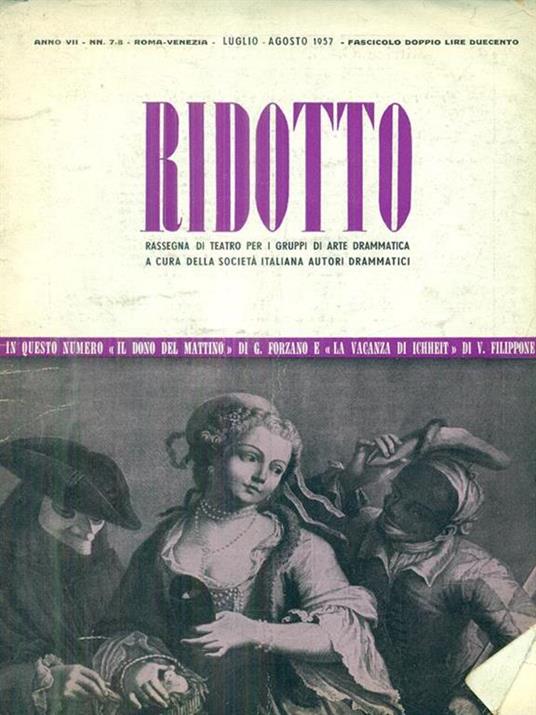 Ridotto anno VII n 7-8 - copertina