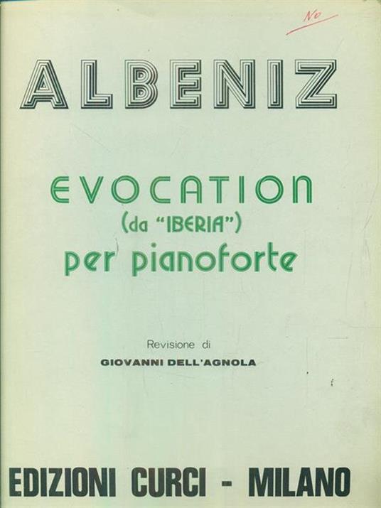 Evocation da Iberia per pianoforte - copertina