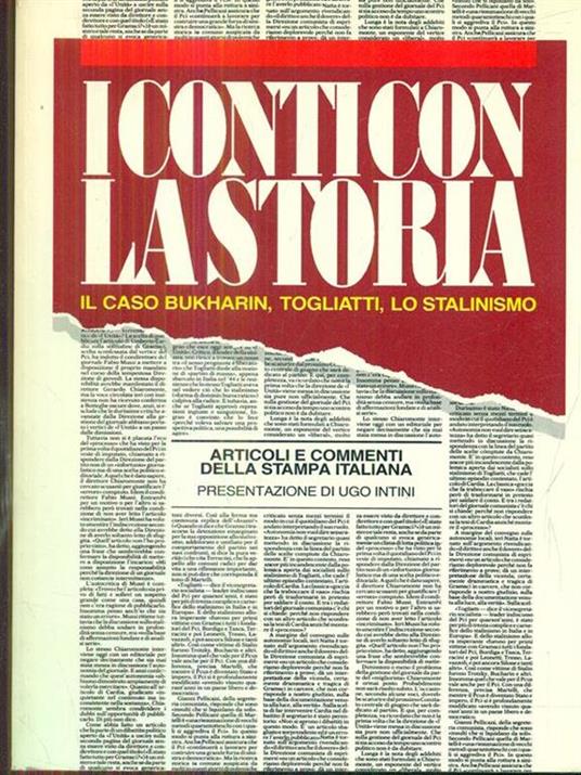 I conti con la storia - copertina