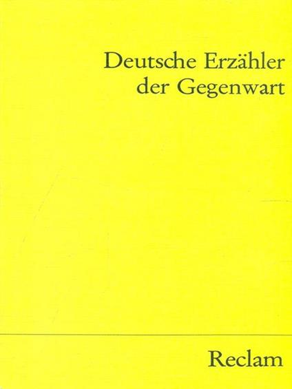 Deutsche Erzahler der Gegenwart - copertina