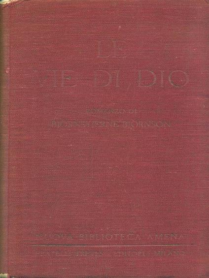 Le vie di Dio - Bjørnstjerne Bjørnson - copertina