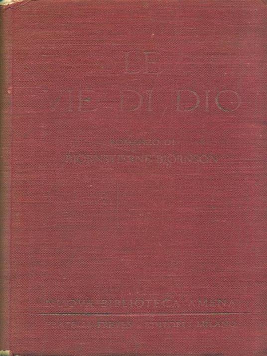 Le vie di Dio - Bjørnstjerne Bjørnson - copertina