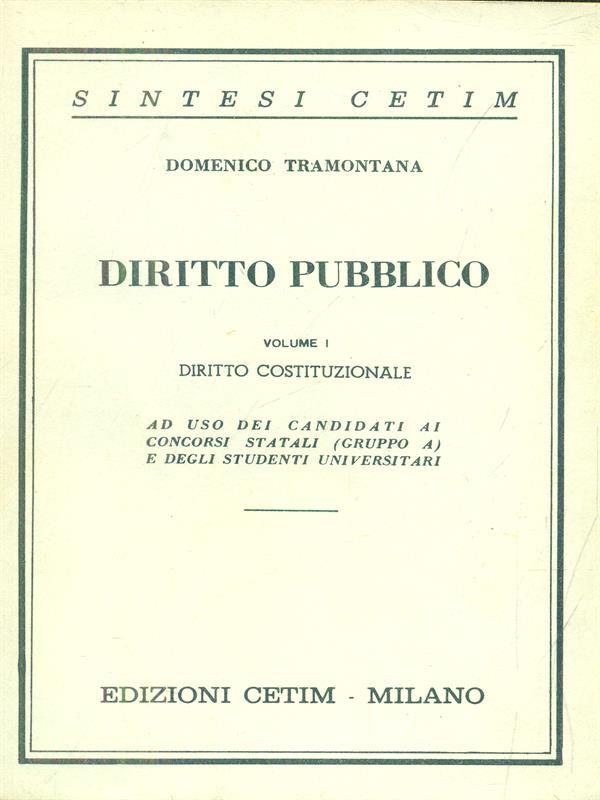 Diritto pubblico I