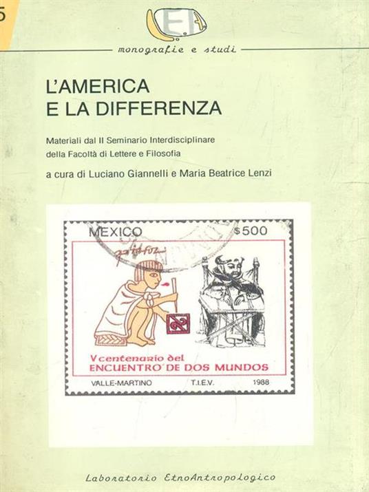 L' America e la differenza - Luciano Giannelli,Maria Beatrice Lenzi - copertina