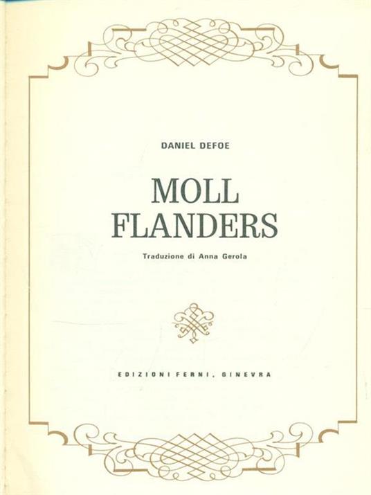 Moll Flanders - Daniel Defoe - copertina