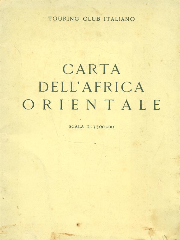 Carta dell'Africa orientale