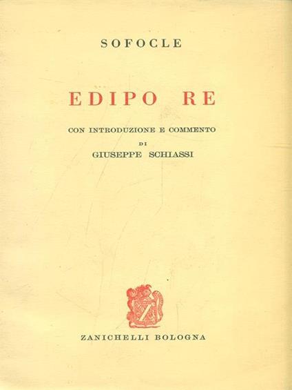 Edipo Re - Sofocle - copertina