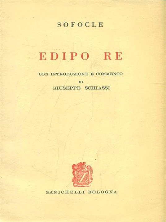 Edipo Re - Sofocle - copertina