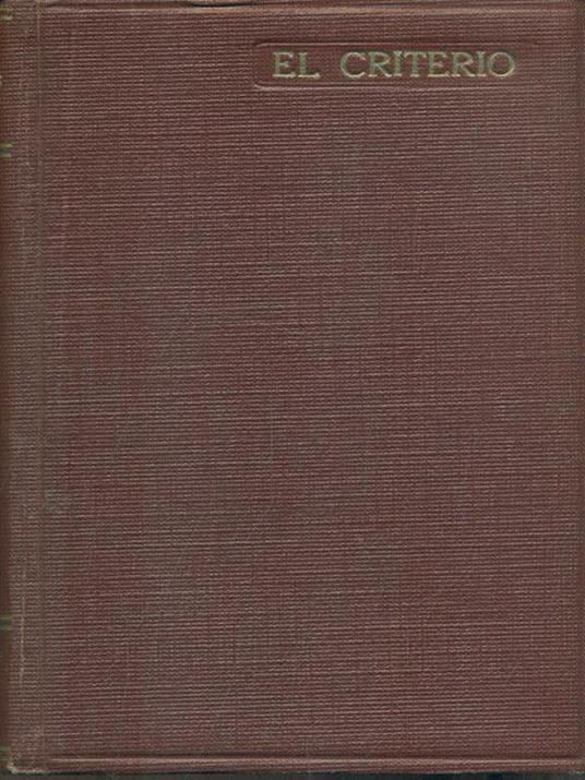 El criterio - copertina