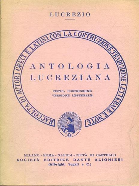 Antologia lucreziana - Tito Lucrezio Caro - 9