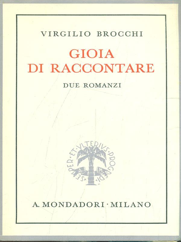 Gioia di raccontare