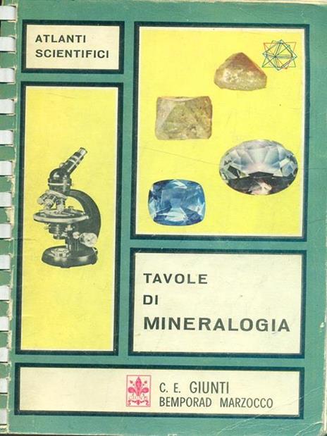 Tavole di Minerologia - copertina