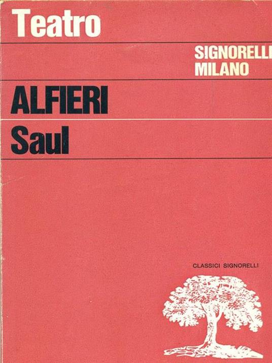 Saul - Vittorio Alfieri - copertina