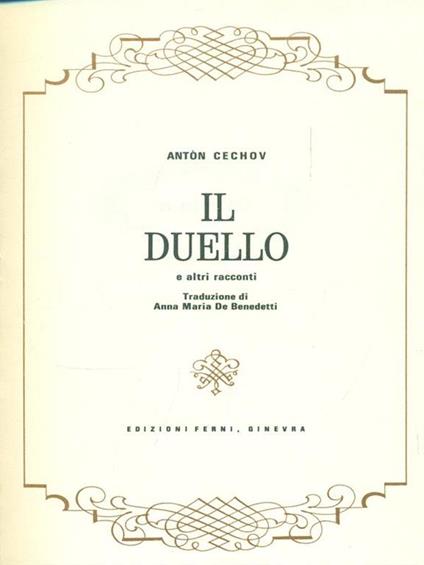 Il duello - Anton Cechov - copertina