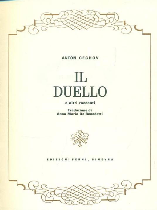 Il duello - Anton Cechov - copertina