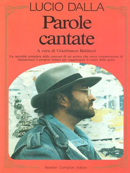 Parole Cantate - Lucio Dalla - copertina