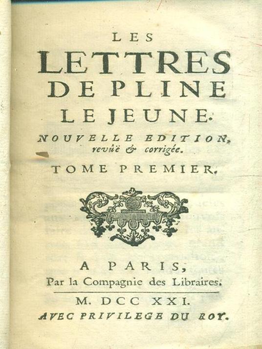 Les Lettres de Pline. 3 vv - Plinio il Giovane - copertina