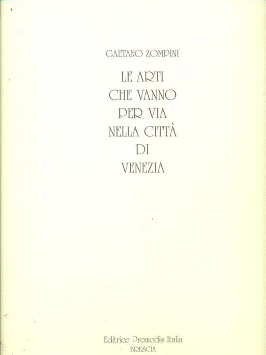Le arti che vanno per viqa nella città di Venezia - copertina