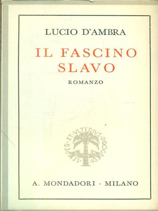 Il fascino slavo - Lucio D'Ambra - copertina