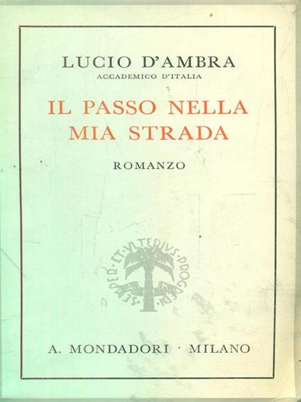 Il passo nella mia strada - Lucio D'Ambra - copertina