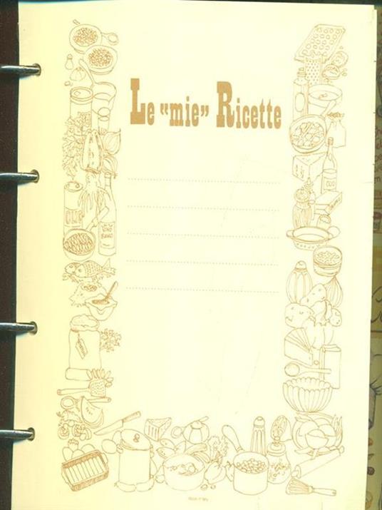 Le mie Ricette. Raccoglitore rosso - copertina