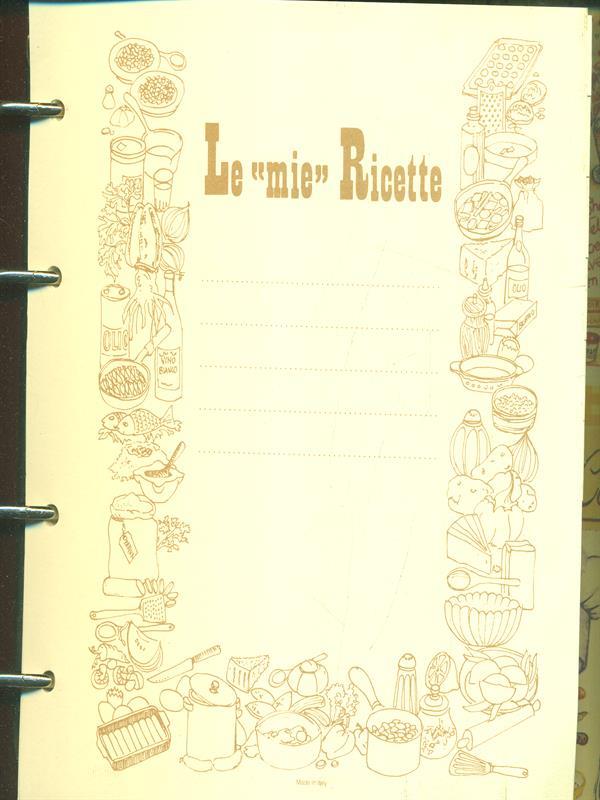 Le mie Ricette. Raccoglitore rosso