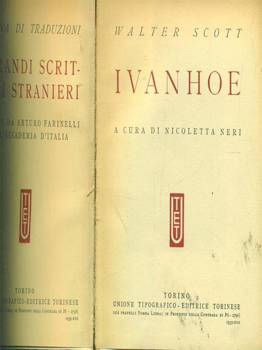 Ivanhoe - Walter Scott - copertina