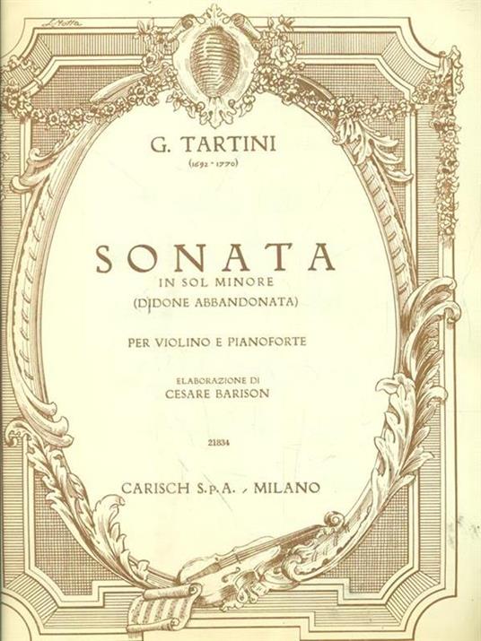 Sonata in sol minore - Tartini - copertina