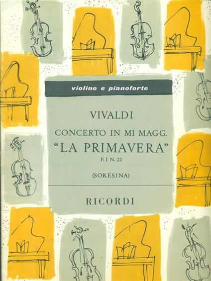 Concerto in MI magg. La primavera - Antonio Vivaldi - copertina