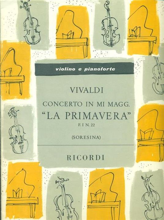 Concerto in MI magg. La primavera - Antonio Vivaldi - copertina