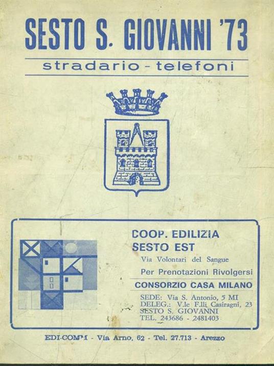 Sesto S. Giovanni '73 - copertina