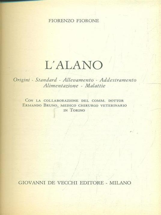 L' Alano - Fiorenzo Fiorone - copertina