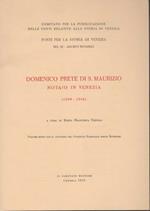 Domenico prete di San Maurizio notaio in Venezia 1309-1316