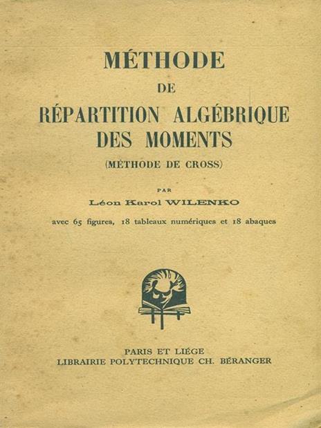 Methode de repartition algebrique des moments - Leon Karol Wilenko - 4